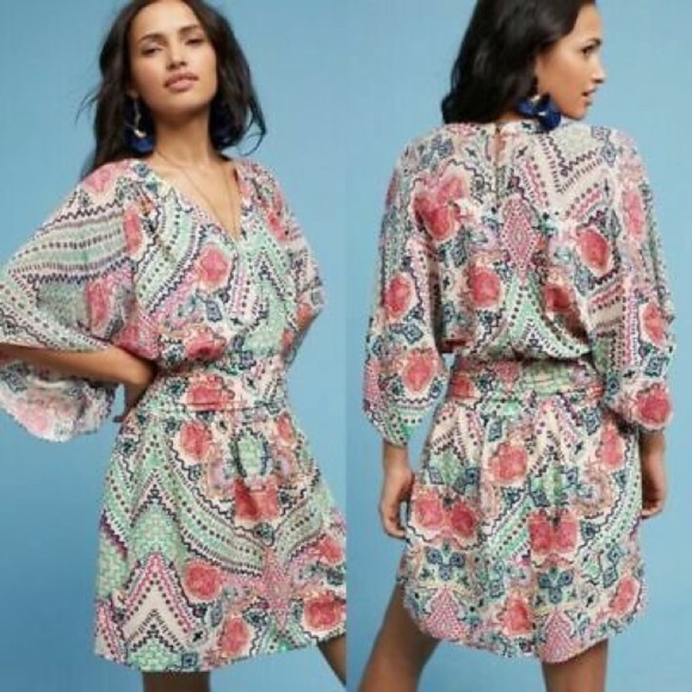 Anthropologie Maeve Printed Dress